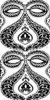 B&W Arabesque Panels I Fine Art Print