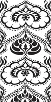 B&W Arabesque Panels II Fine Art Print