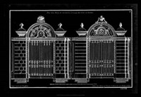Neufforge Gate Blueprint I Fine Art Print