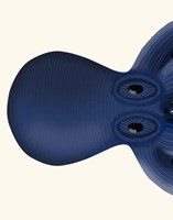 Giant Octopus Blue Triptych a Fine Art Print