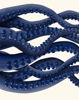 Giant Octopus Blue Triptych b Fine Art Print
