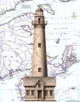 Lighthouse and Cottage Fine Art Print