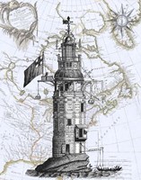 Winstanley Eddystone Lighthouse Fine Art Print