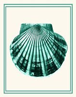 Mixed Nautical Green on Cream d Fine Art Print