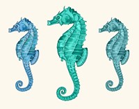 Seahorse Trio Fine Art Print