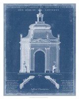 Garden Treillage Blueprint I Fine Art Print