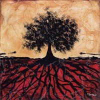 Tree with Roots I Fine Art Print