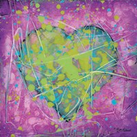 Emotions Green Heart Fine Art Print