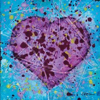 Emotions Scenes Purple Heart Fine Art Print