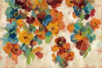 Spice and Turquoise Florals Fine Art Print