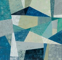 Indigo Geo Metric Fine Art Print