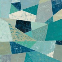 Indigo Geo Metric II Fine Art Print