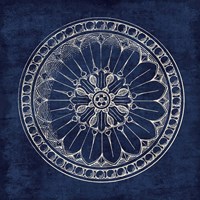 Rosette I Indigo Fine Art Print