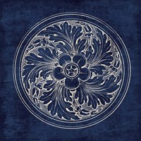 Rosette II Indigo Fine Art Print