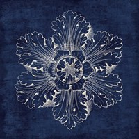 Rosette V Indigo Fine Art Print