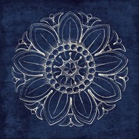 Rosette VII Indigo Fine Art Print