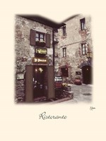 Ristorante Framed Print