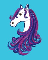 Horse - Blue Fine Art Print