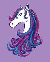 Horse - Purple Fine Art Print
