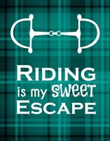 Riding is My Sweet Escape - Green Fine Art Print