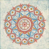 Lakai Circle V Taupe Framed Print