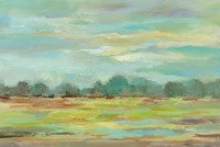 Teal Forest Crop Fine Art Print