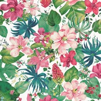 Tropical Dream Bright on White Fine Art Print