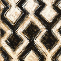 Black and Gold Geometric III Crop Fine Art Print