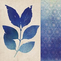 Indigo Leaves I Fine Art Print