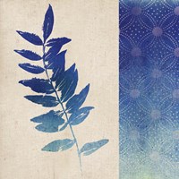 Indigo Leaves IV Fine Art Print
