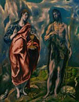 Saints John the Baptist (left) and John the Evanglist (right) Fine Art Print