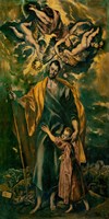 Saint Joseph and the Infant Jesus Fine Art Print