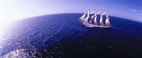 Tall Ship at Sea, Puerto Rico Fine Art Print