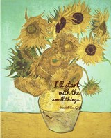 Small Things - Van Gogh Quote 1 Fine Art Print
