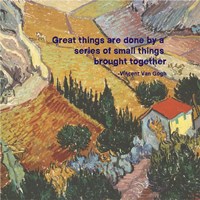 Great Things -Van Gogh Quote 4 Fine Art Print