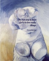 Know God - Van Gogh Quote 2 Fine Art Print