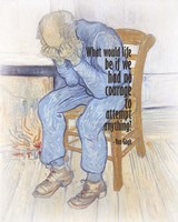Courage - Van Gogh Quote 2 Fine Art Print