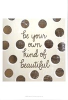 Gilded Girl IV - Metallic Foil Framed Print