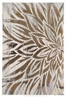 Barnwood Bloom I - Metallic Foil Framed Print