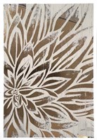 Barnwood Bloom II - Metallic Foil Framed Print