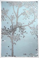 Metallic Tree II - Metallic Foil Framed Print