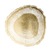 Gold Foil Tree Ring I - Metallic Foil Fine Art Print