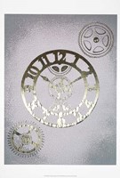 Gilded Clocks I - Metallic Foil Fine Art Print