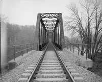 VIEW NORTHEAST OF WEST END OF BRIDGE. - Joshua Falls Bridge, Spanning James River at CSX Railroad Fine Art Print