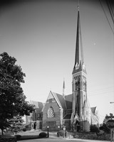 GENERAL VIEW, ELEVENTH ST. FRONT ON LEFT, COURT ST. SIDE ON RIGHT - First Baptist Church, Court and Eleventh Streets, Lynchburg Fine Art Print
