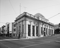GENERAL VIEW, MAIN ST. FACADE ON LEFT, NINTH ST. ON RIGHT - Lynchburg National Bank, Ninth and Main Streets, Lynchburg Fine Art Print