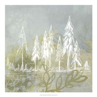 Treeline Collage II Framed Print