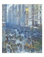 Fifth Avenue, 1919 Framed Print