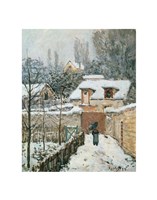 Snow at Louveciennes, 1874 Fine Art Print