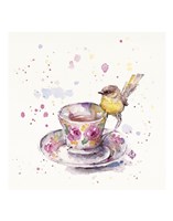 Tea Time (Eastern Yellow Robin) Fine Art Print